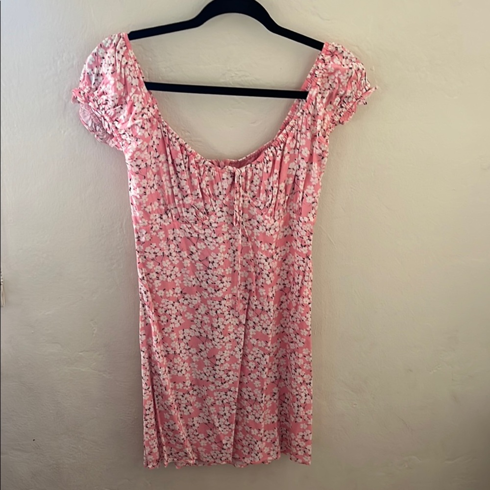 All in Favor Small Floral Pink Dress